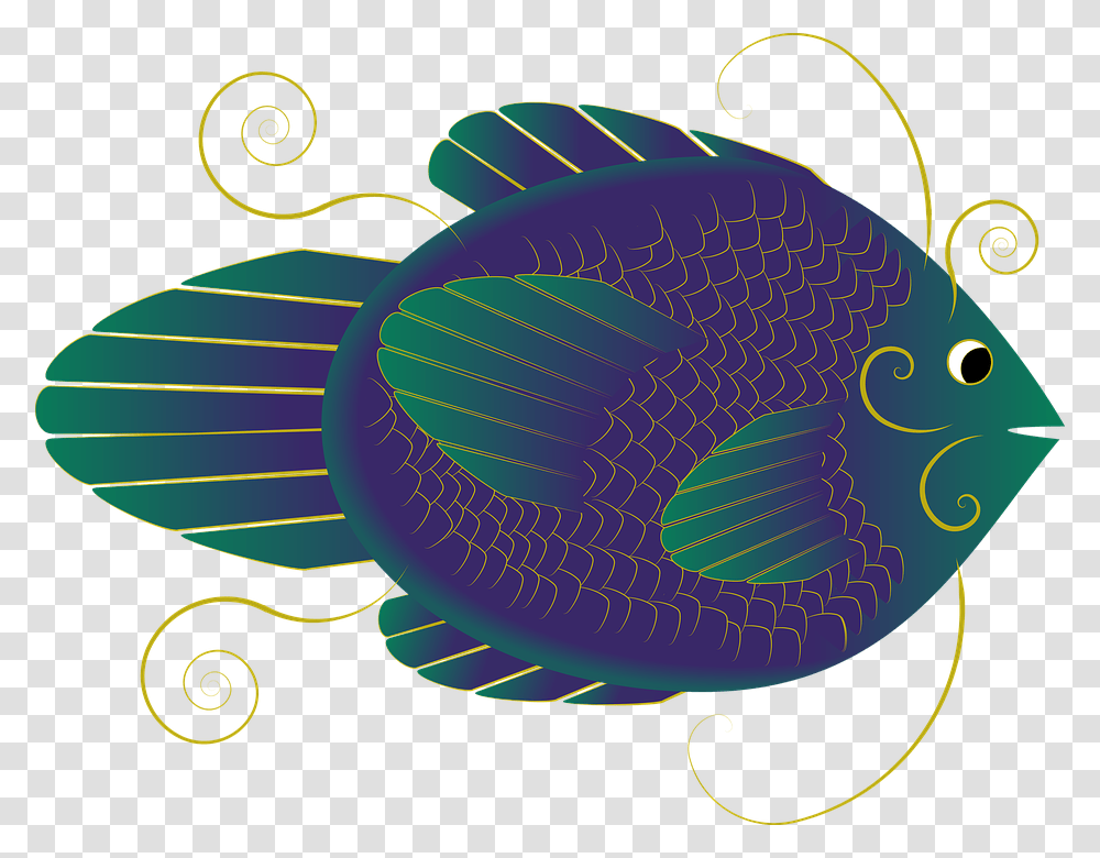 Illustration, Fish, Animal, Angelfish, Sea Life Transparent Png