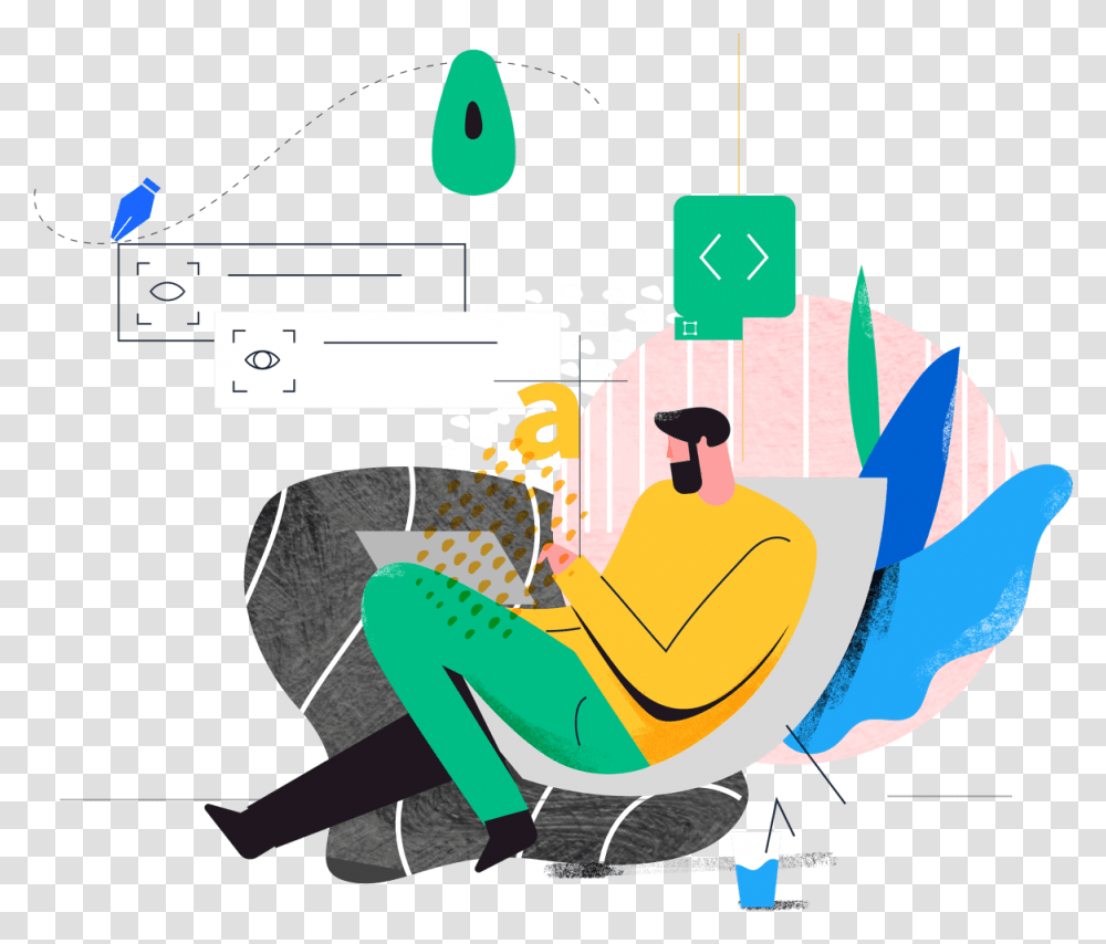 Illustration For Web Design, Furniture, Poster Transparent Png