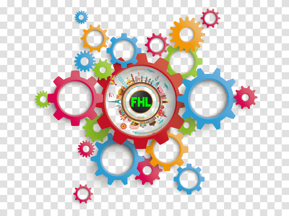 Illustration Gear, Machine, Pattern Transparent Png