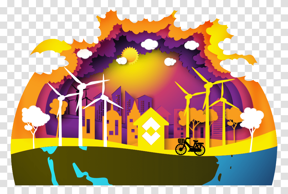 Illustration, Bicycle, Modern Art Transparent Png