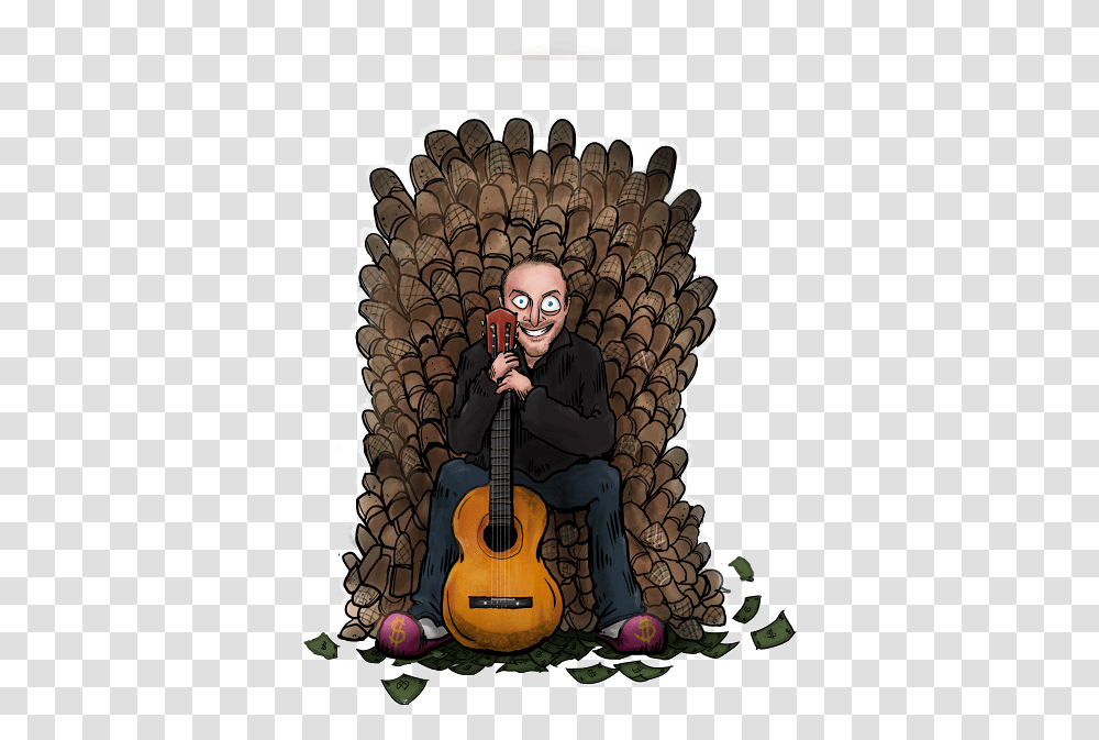 Illustration, Guitar, Leisure Activities, Musical Instrument, Person Transparent Png