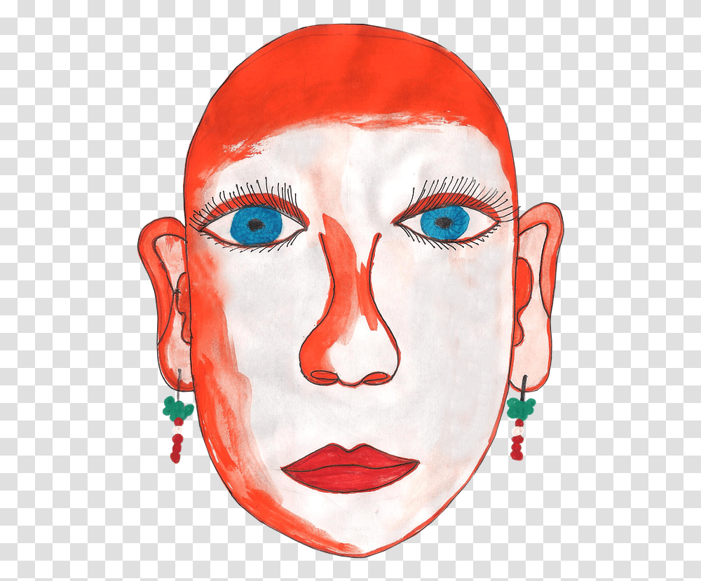 Illustration, Head, Modern Art, Performer, Face Transparent Png