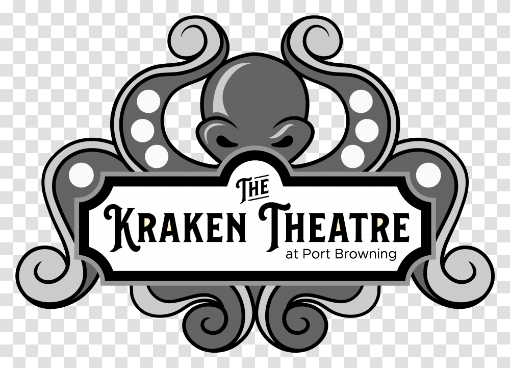 Illustration Kraken Cartoon Logo, Label, Alphabet Transparent Png