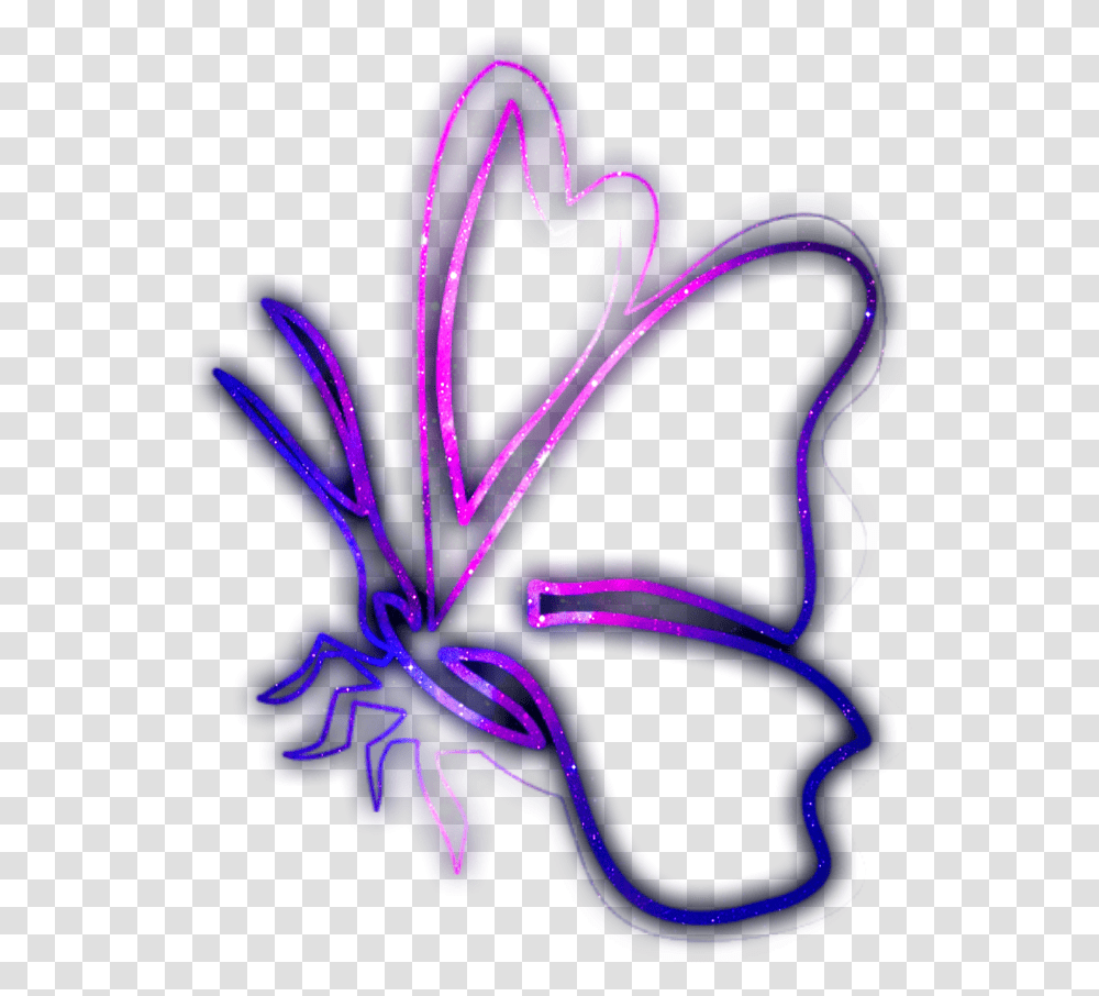 Illustration, Neon, Light, Purple Transparent Png