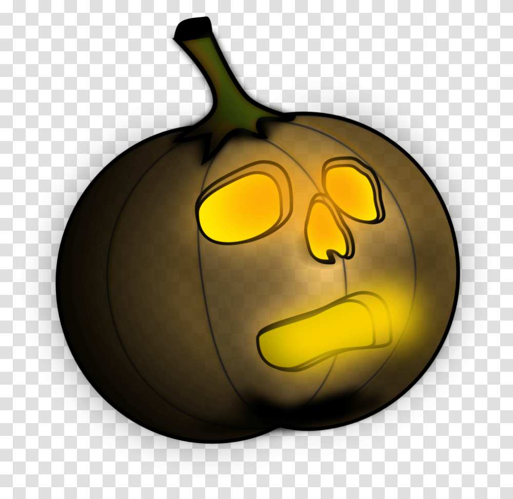 Illustration Of A Jack O Lantern Halloween Pumpkin 1 Inch, Plant, Food, Vegetable, Fruit Transparent Png