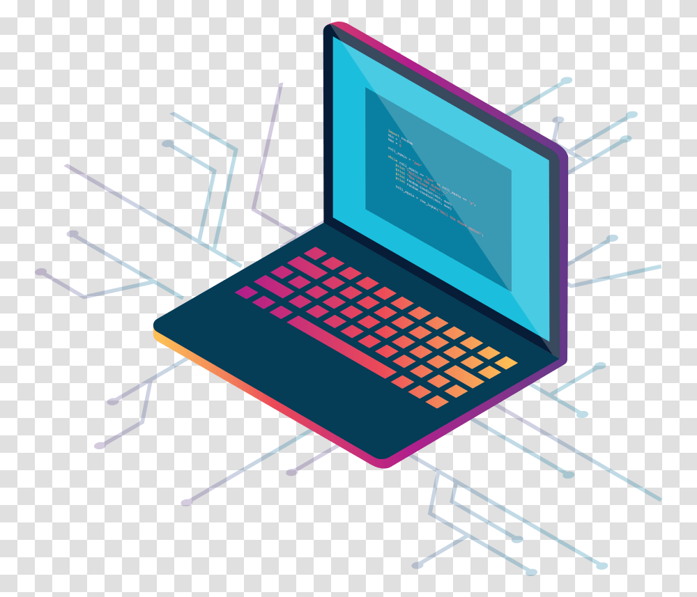 Illustration Of A Laptop Expertise Isometric Illustration, Pc, Computer, Electronics Transparent Png