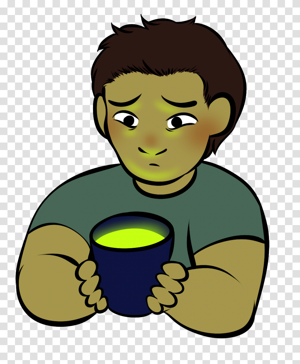 Illustration Of A Person Drinking Contaminated Water, Face, Beverage, Vegetation, Plant Transparent Png