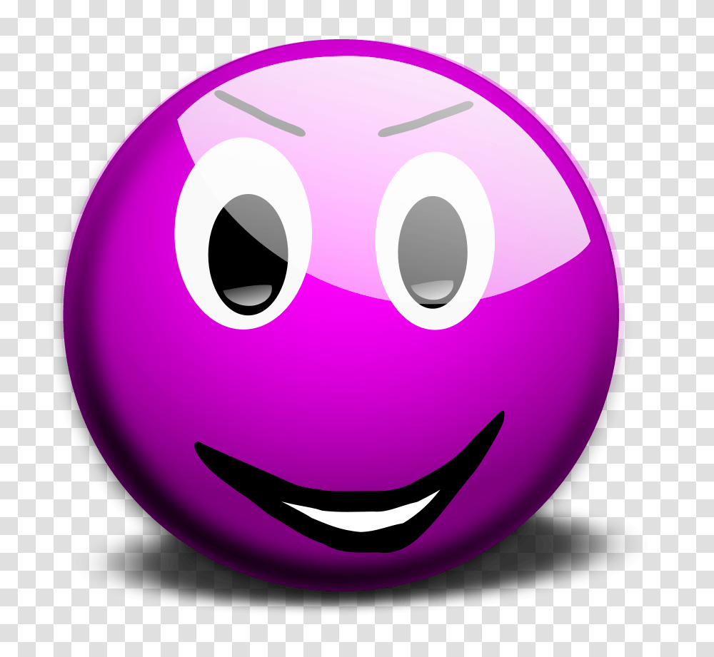 Illustration Of A Purple Smiley Face Smiley Emoticon, Sphere, Ball, Bowling Ball, Sport Transparent Png
