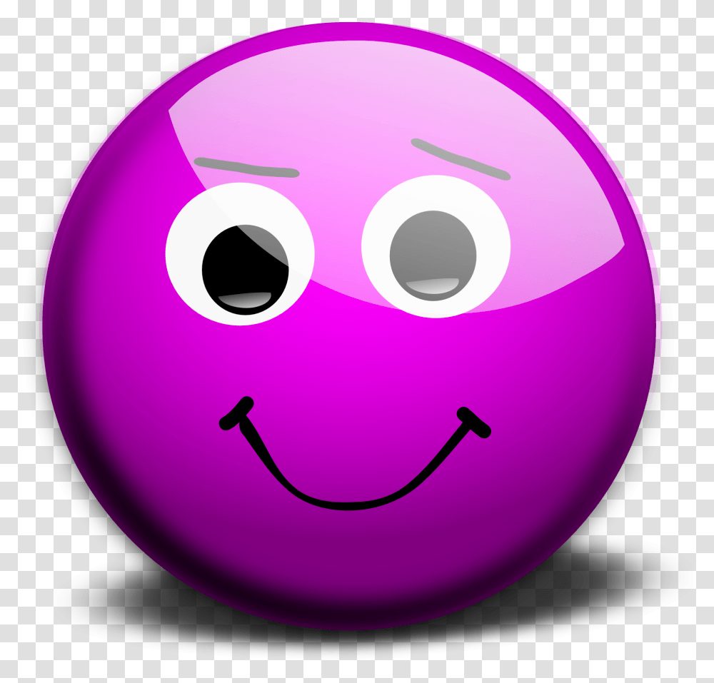 Illustration Of A Purple Smiley Face Smiley Face Clip Art, Bowling Ball, Sport, Sports, Disk Transparent Png