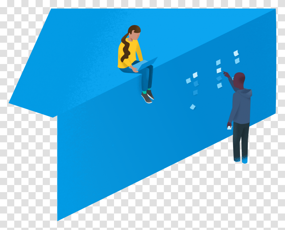 Illustration Of Developers Talking Illustration, Person, Outdoors, Sport, Photography Transparent Png