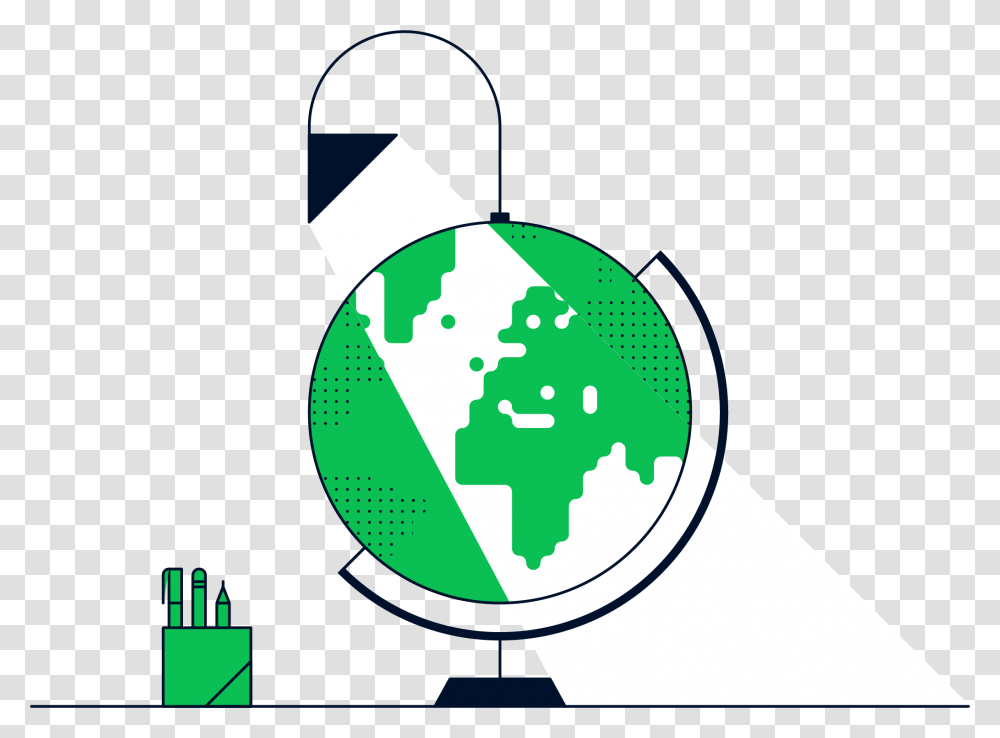 Illustration Of Globe Circle, Astronomy, Outer Space, Universe, Recycling Symbol Transparent Png