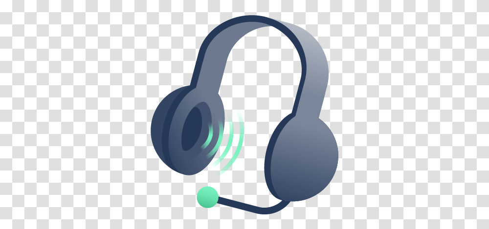 Illustration Of Headphones With A Mic Headphones, Electronics, Headset Transparent Png