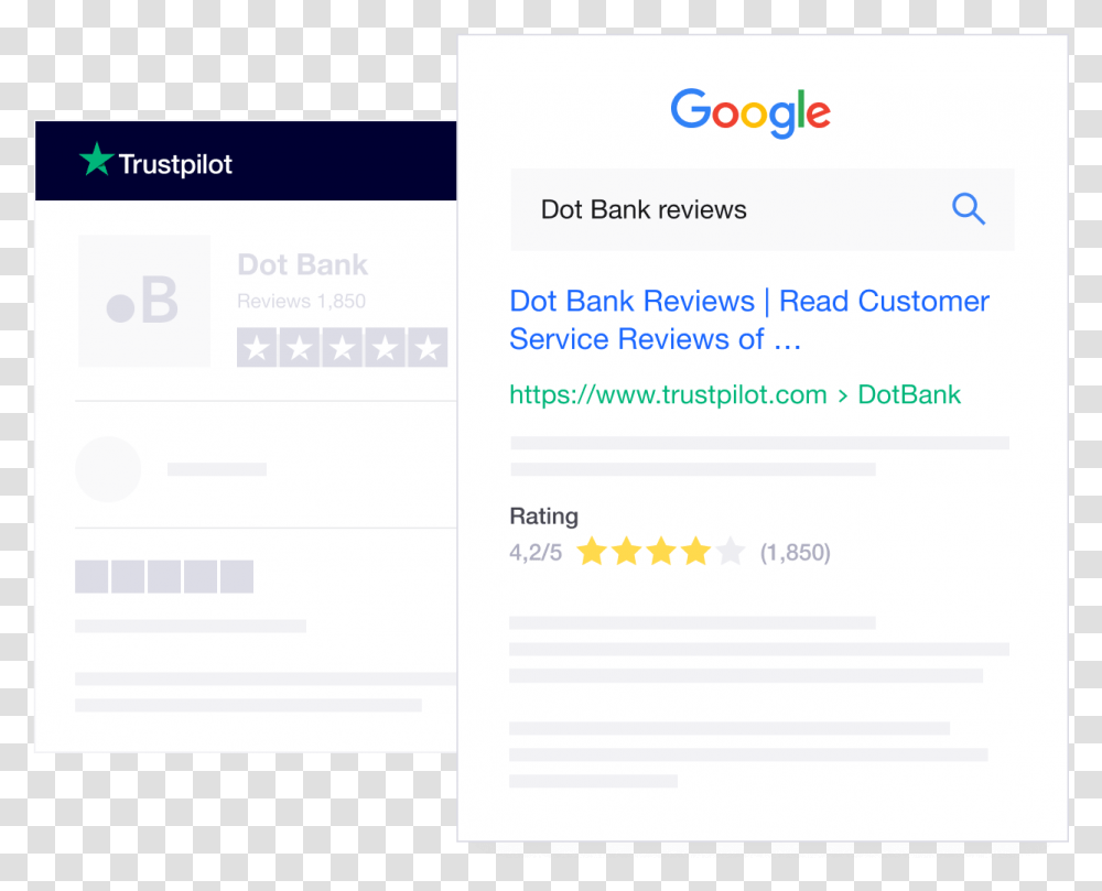 Illustration Of How A Trustpilot Company Profile Can Google, Page, Webpage, Electronics Transparent Png