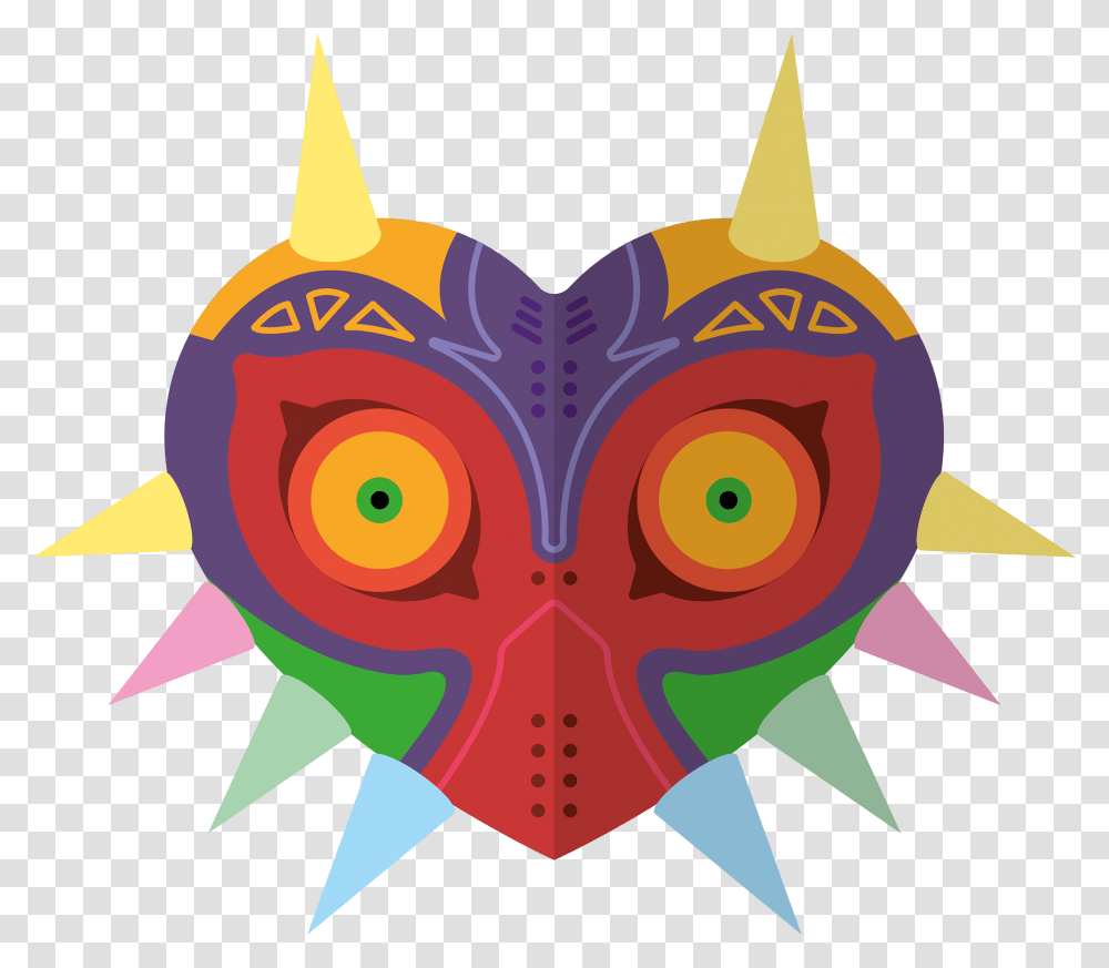 Illustration Of Majora's Mask From The Legend Of Zelda Illustration, Ornament, Pattern, Fractal Transparent Png
