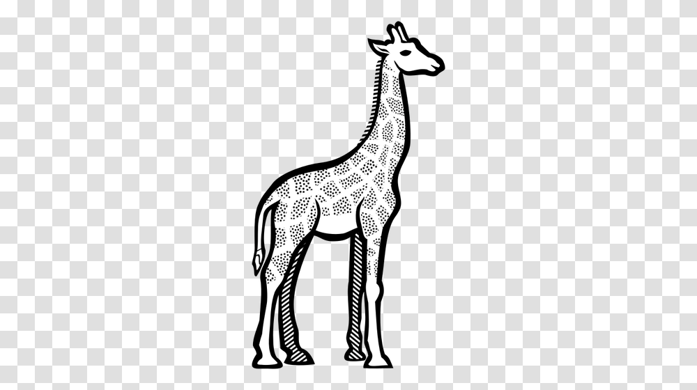 Illustration Of Spotty Giraffe, Animal, Stencil, Mammal, Wildlife Transparent Png
