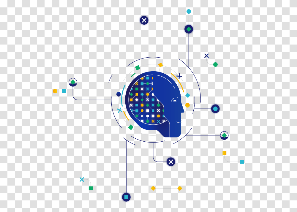 Illustration Of Visa S Artificial Intelligence Circle, Astronomy, Outer Space, Clock Tower, Architecture Transparent Png