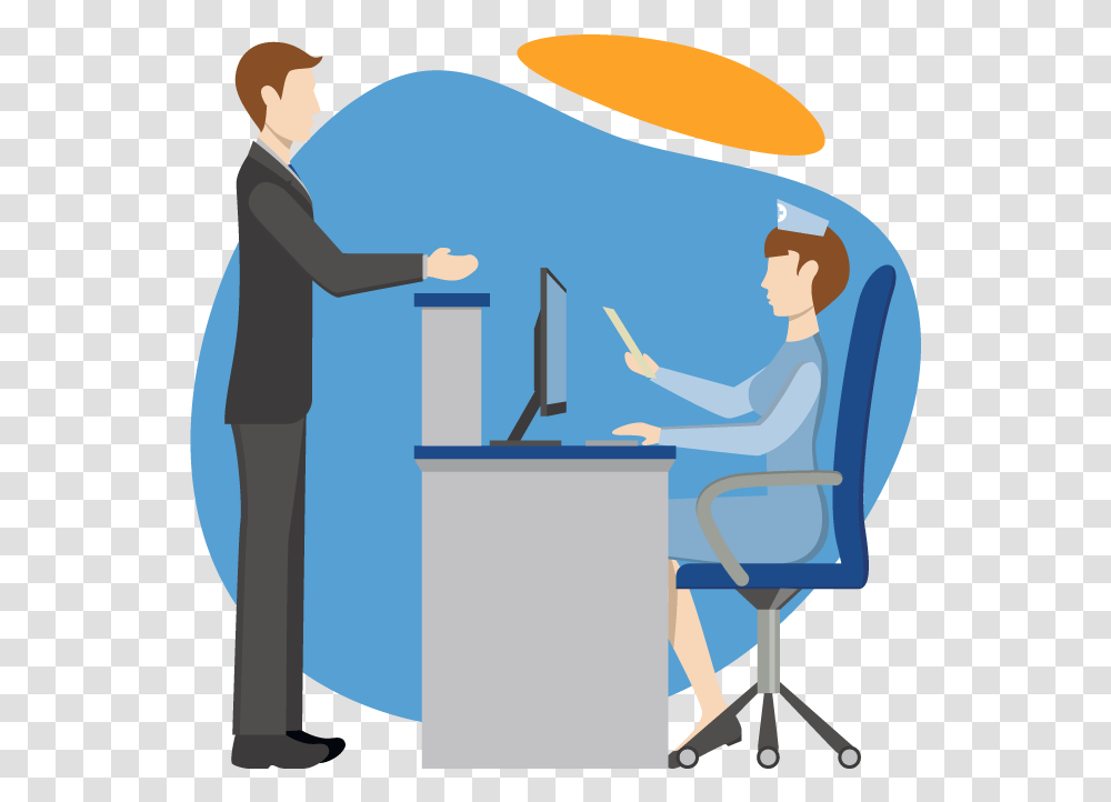 Illustration, Person, Chair, Standing, Crowd Transparent Png