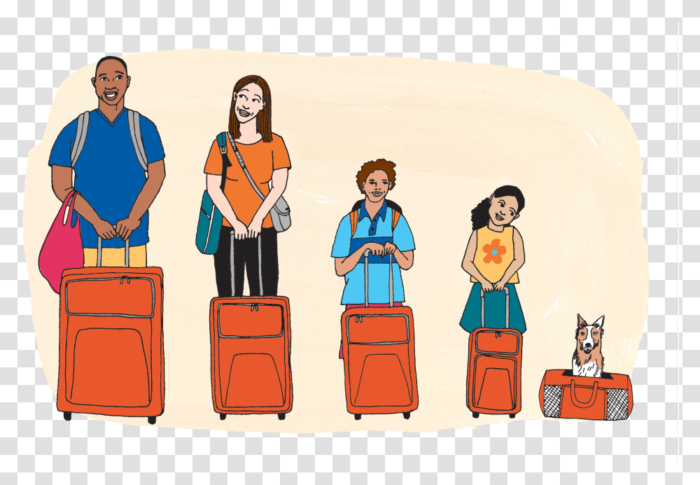 Illustration, Person, Human, Backpack, Bag Transparent Png