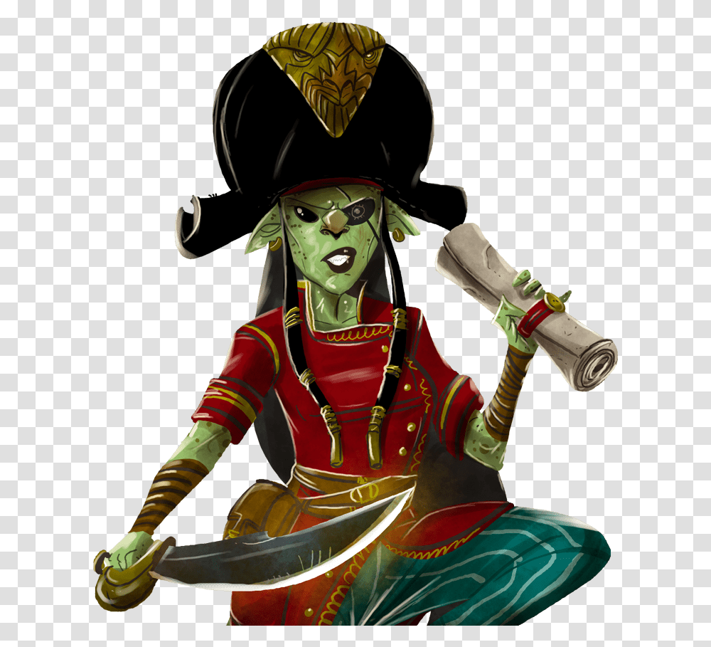 Illustration, Person, Human, Pirate, Costume Transparent Png