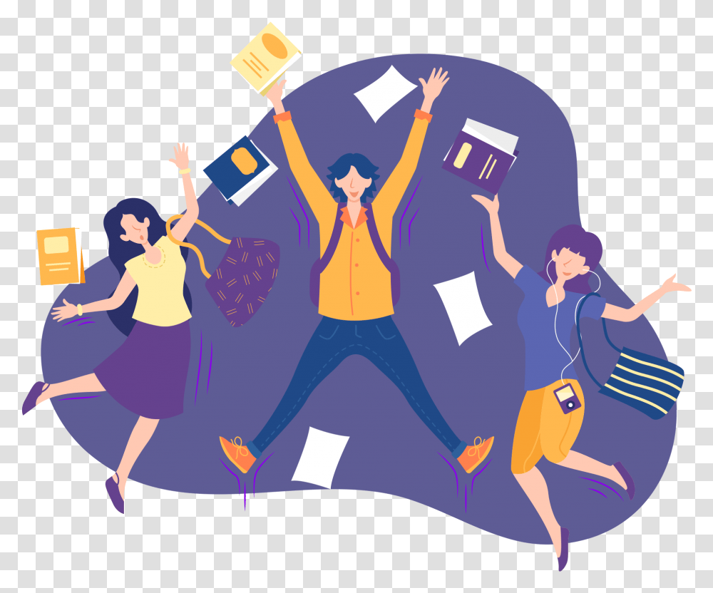 Illustration, Person, Leisure Activities, Paper, Crowd Transparent Png