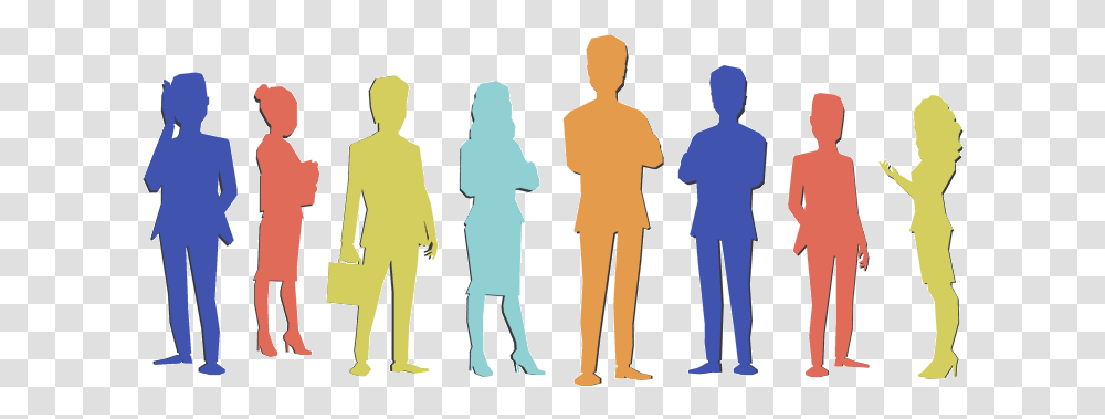 Illustration, Person, People, Standing, Crowd Transparent Png