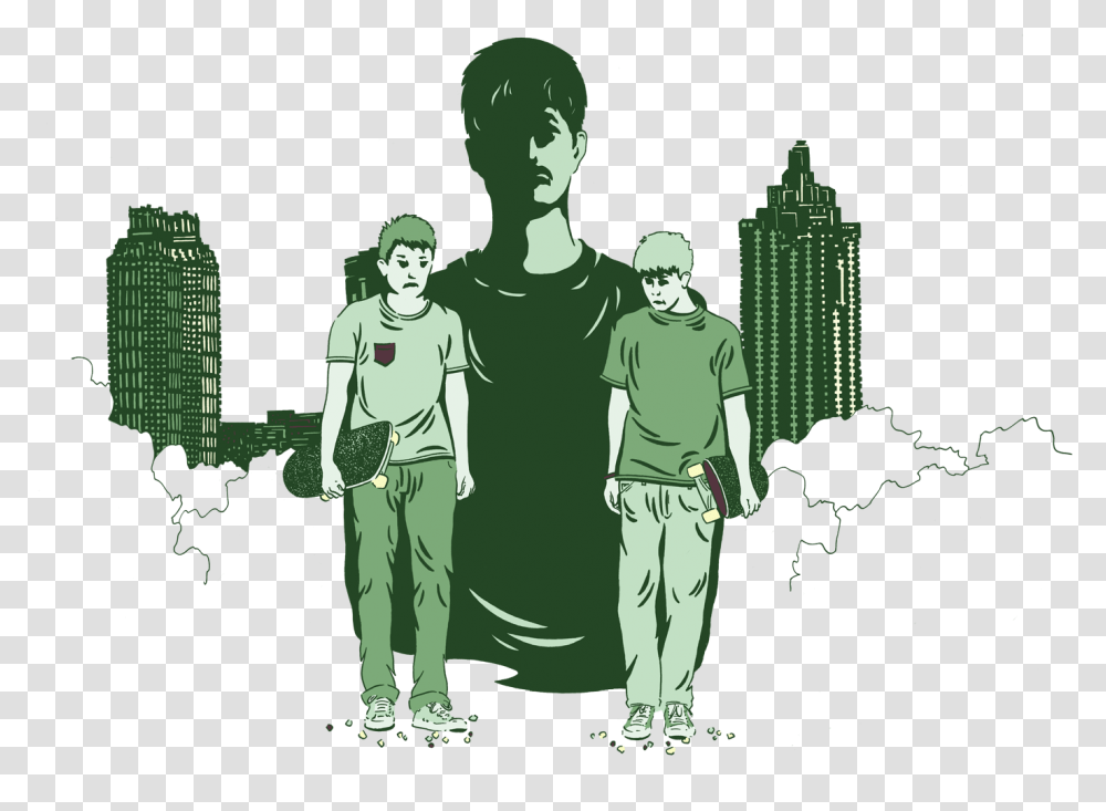 Illustration, Person, People, Urban, City Transparent Png