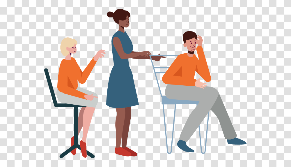 Illustration, Person, Sitting, Dating, People Transparent Png