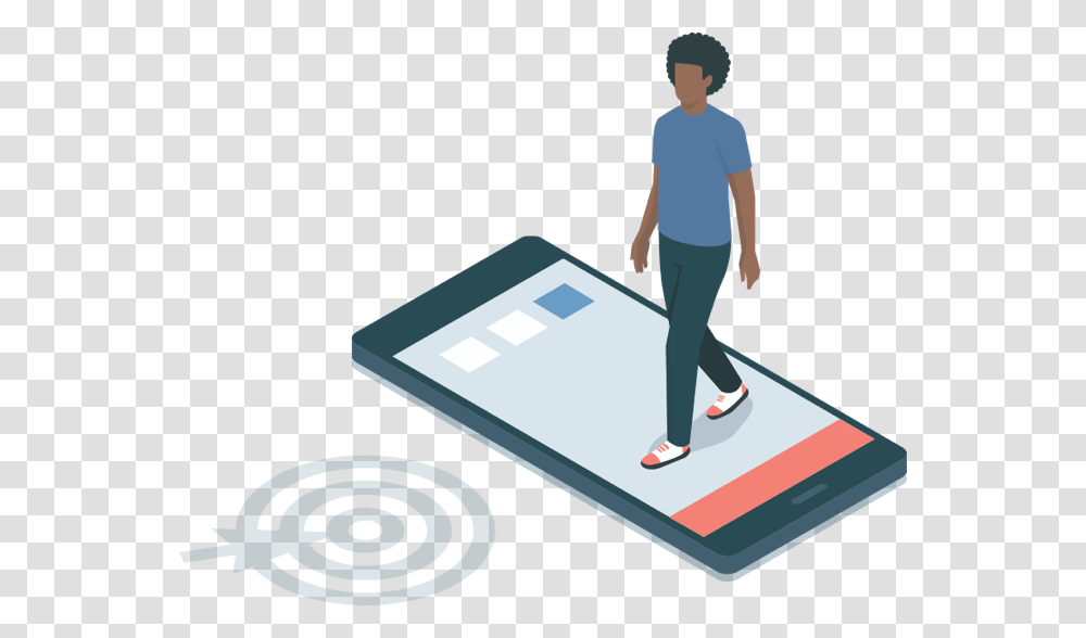 Illustration, Person, Standing, Electronics, Shoe Transparent Png