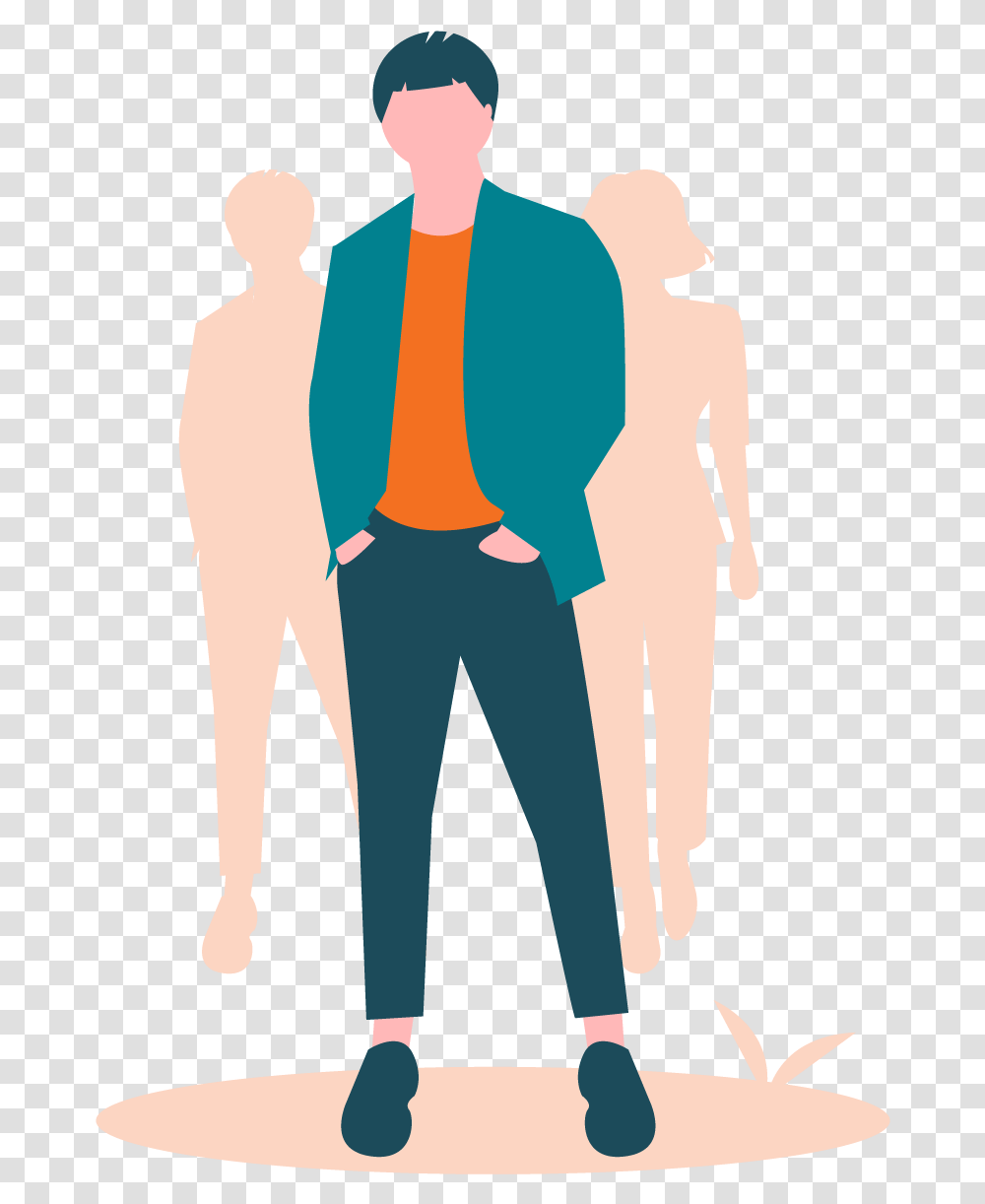 Illustration, Person, Standing, People, Hand Transparent Png