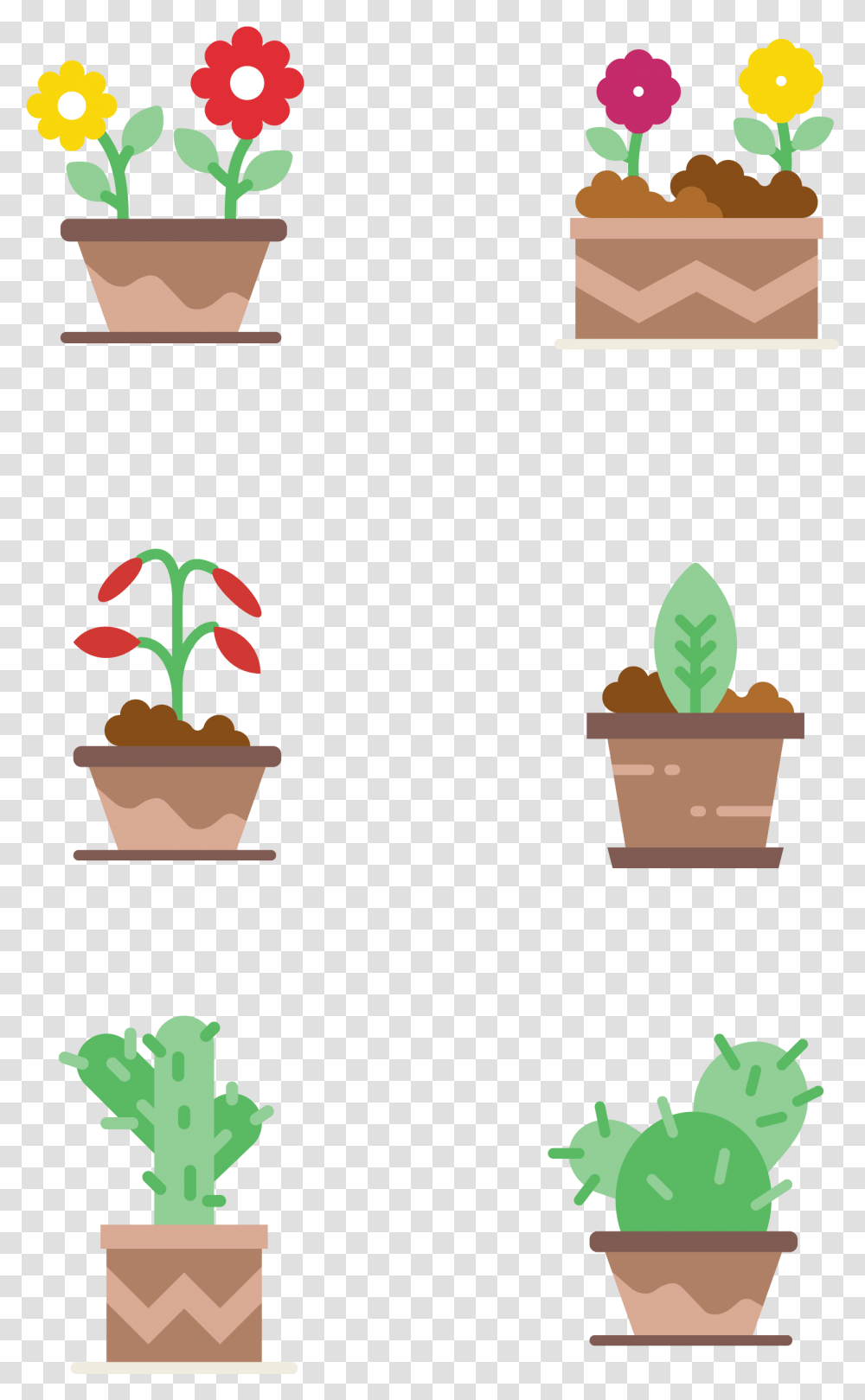 Illustration, Plant, Pot, Bucket Transparent Png
