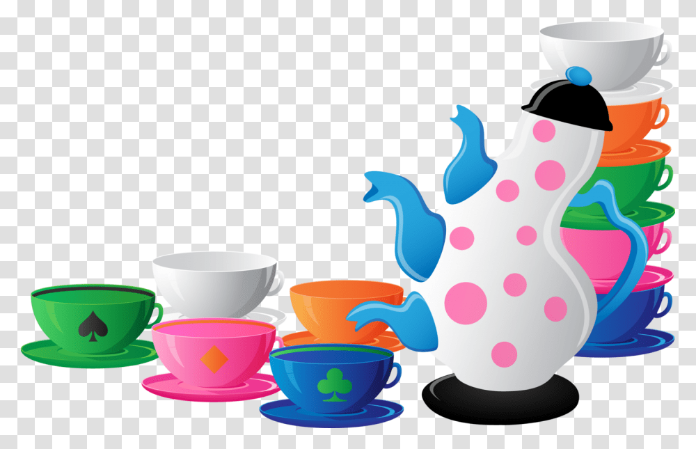 Illustration, Pottery, Teapot, Saucer, Cup Transparent Png