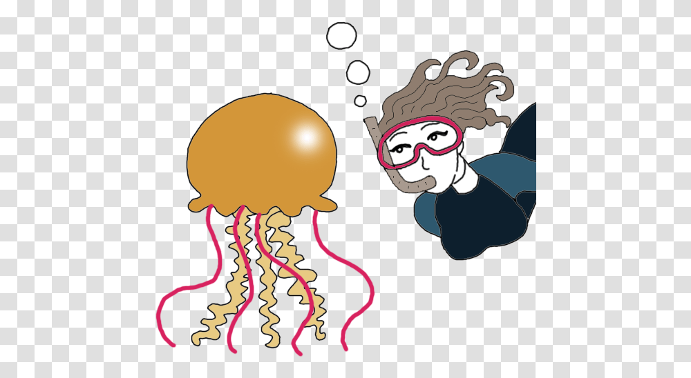 Illustration, Sea Life, Animal, Invertebrate, Jellyfish Transparent Png