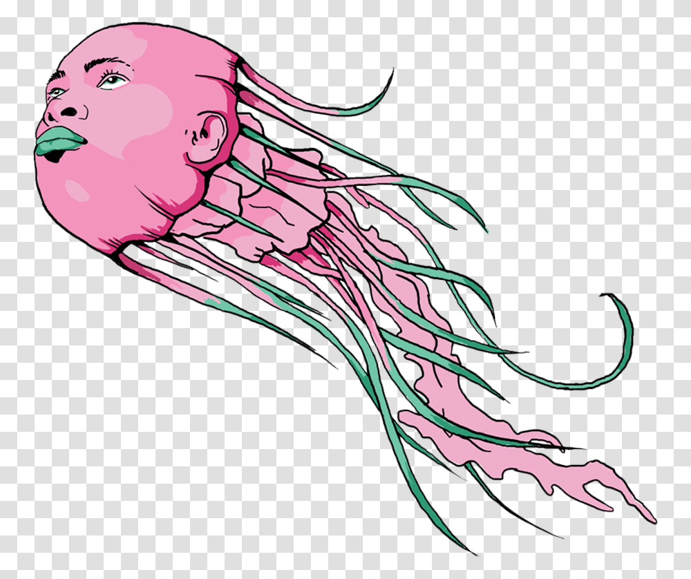 Illustration, Sea Life, Animal, Jellyfish, Invertebrate Transparent Png