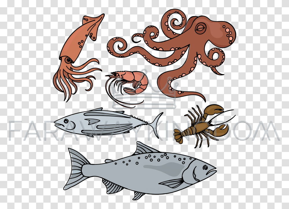 Illustration, Sea Life, Animal, Tuna, Fish Transparent Png