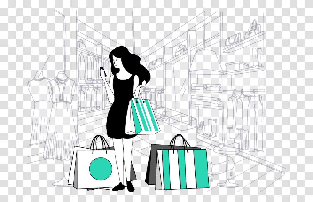 Illustration, Shopping, Person, Human Transparent Png