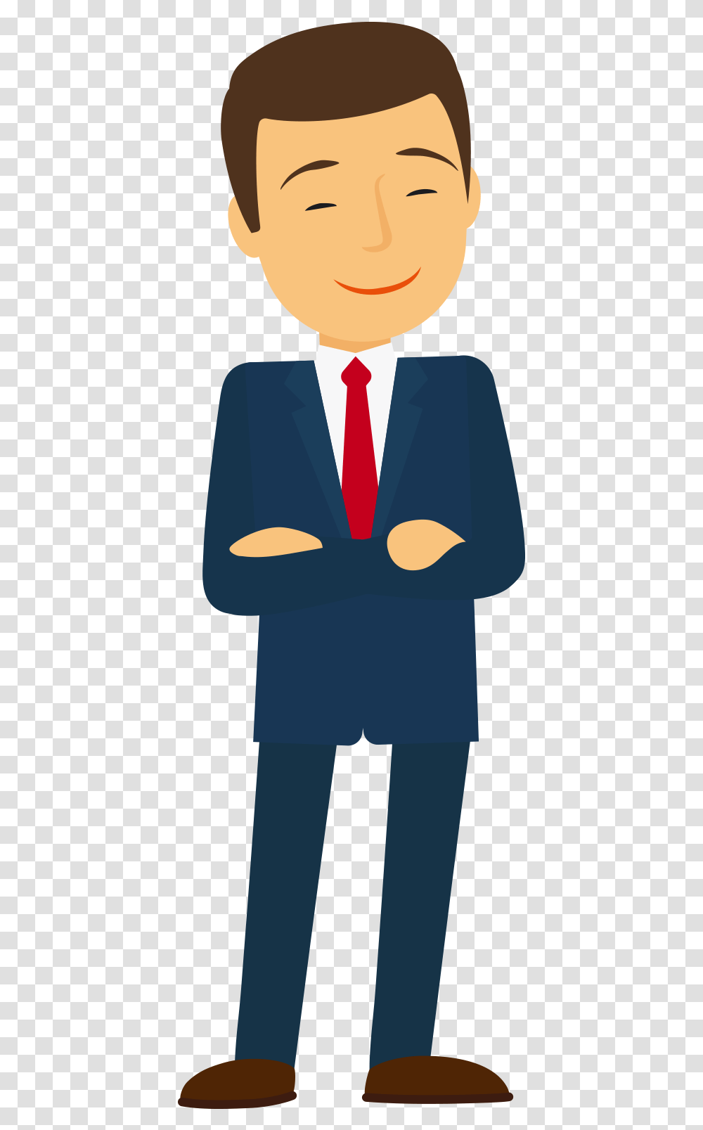 Illustration Smiling Transprent Man Vector Images, Tie, Accessories, Accessory, Person Transparent Png