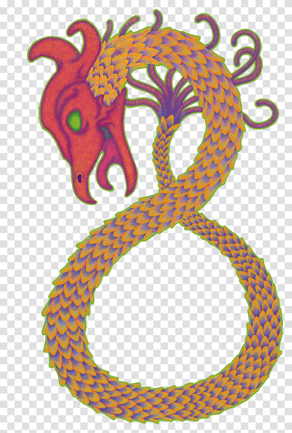 Illustration, Snake, Reptile, Animal, Purple Transparent Png