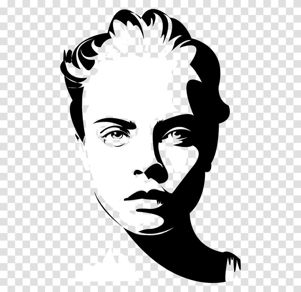 Illustration, Stencil, Face, Person, Human Transparent Png