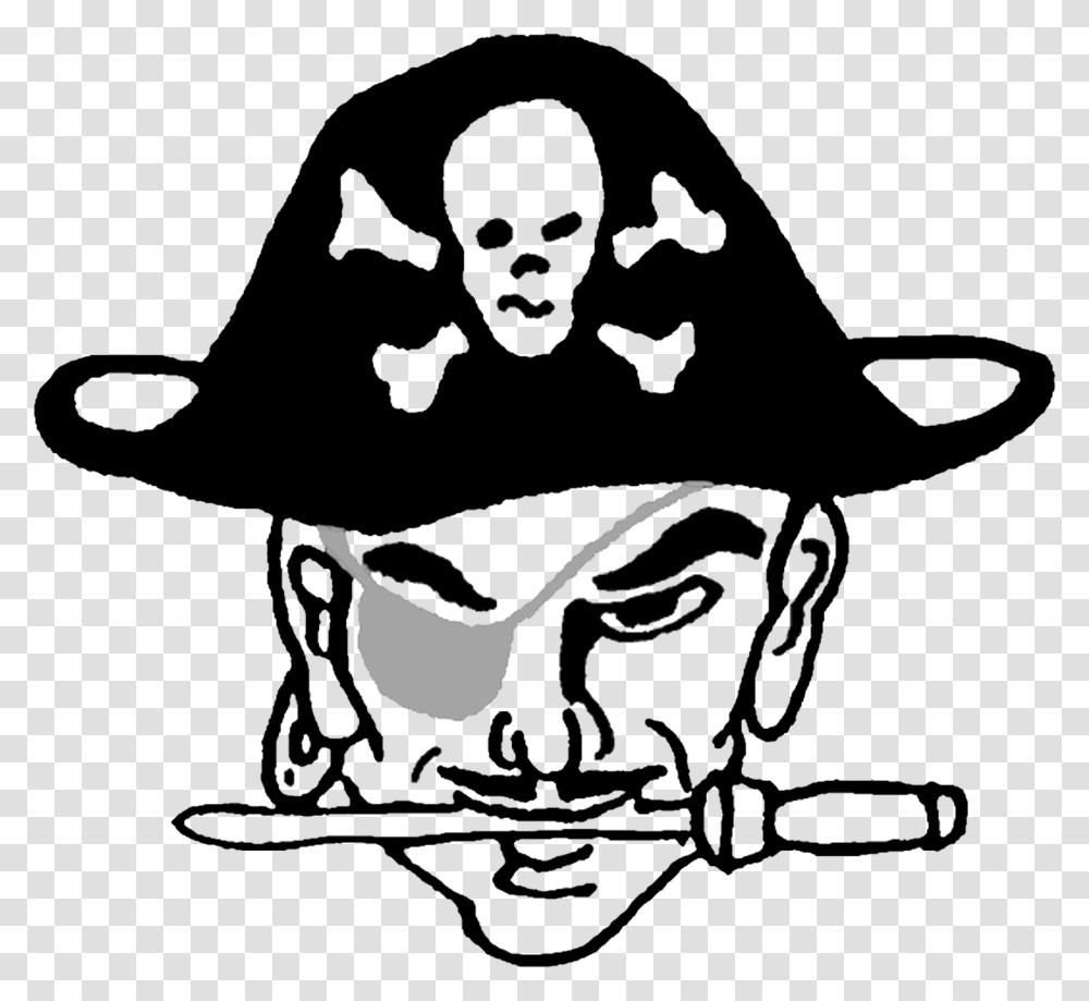 Illustration, Stencil, Pirate, Face, Label Transparent Png