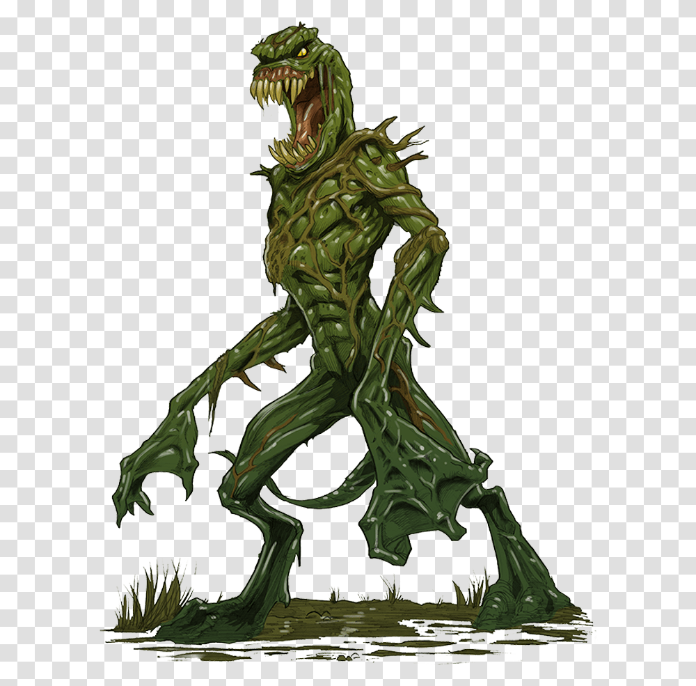 Illustration Swamp Creature, Statue, Sculpture, Drawing Transparent Png