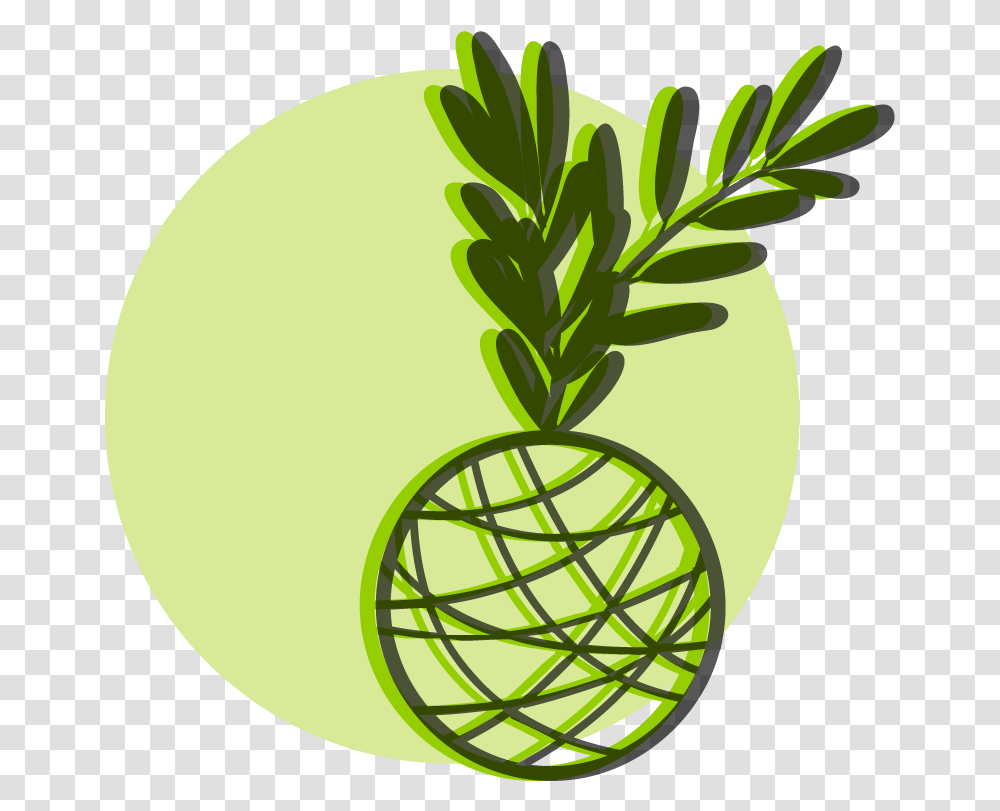 Illustration, Tennis Ball, Plant, Pineapple, Fruit Transparent Png