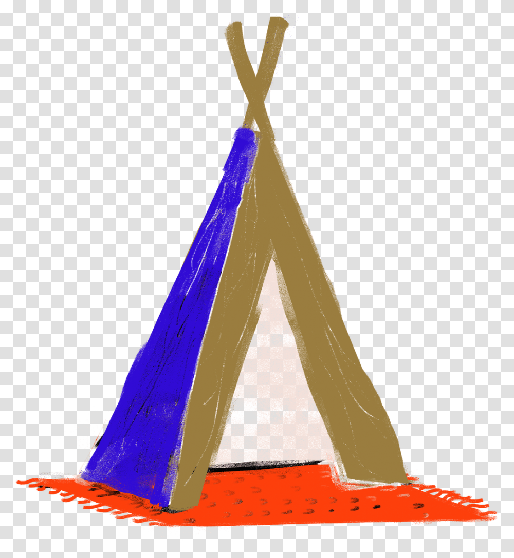 Illustration, Triangle, Tent, Camping, Plant Transparent Png