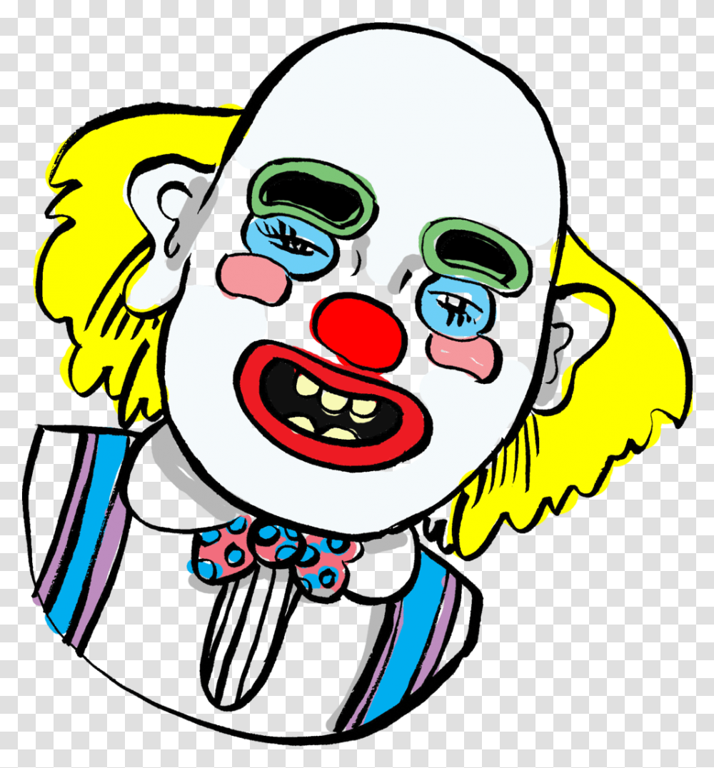 Illustration - Kirby Salvador Face, Performer, Clown, Mime Transparent Png