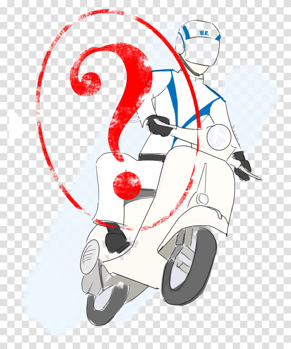 Illustration, Vehicle, Transportation, Scooter Transparent Png