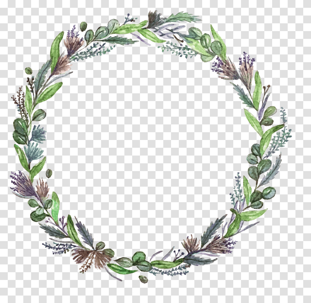 Illustration Wedding Flower Circle, Wreath, Plant Transparent Png