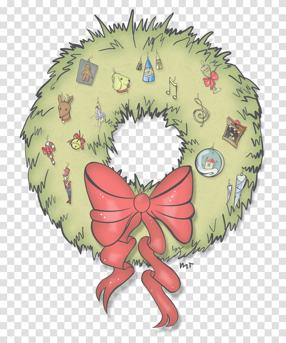 Illustration, Wreath Transparent Png