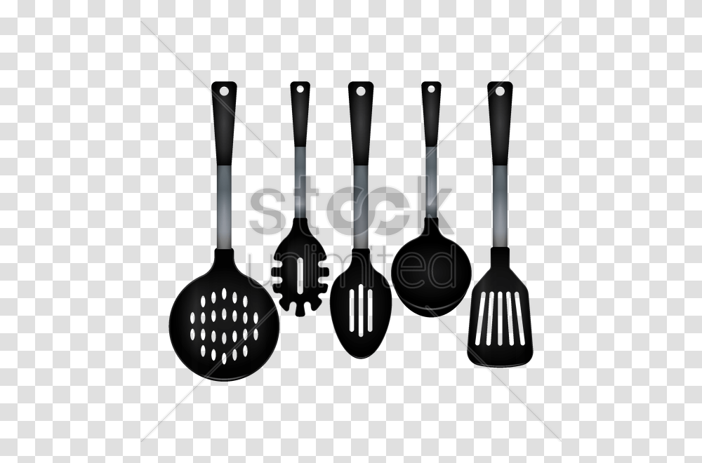 Illustrationkitchen And Whitemetal Spatula Set, Cutlery, Fork, Spoon Transparent Png