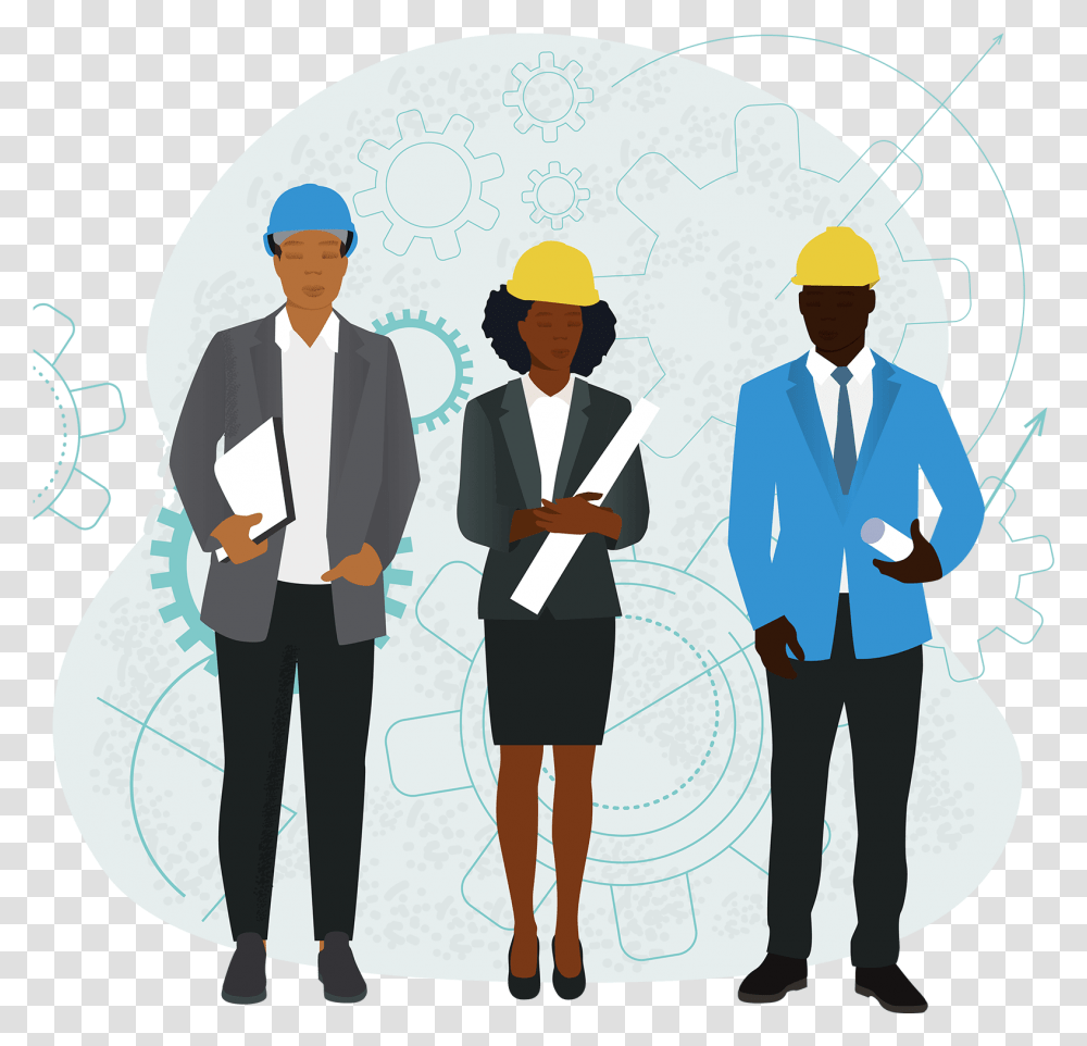 Illustrations Of Black People For Your Next Digital Project Worker Cnostruction Icon F List, Person, Clothing, Standing, Pants Transparent Png