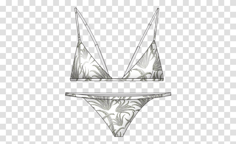 Illustrations - Mollie Moore Bikini, Bow, Triangle, Lingerie, Underwear Transparent Png