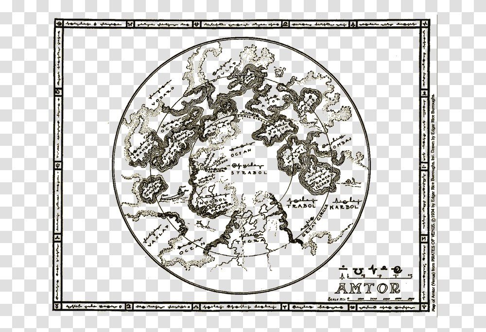 Illustrationtitle Illustration Edgar Rice Burroughs Amtor, Astronomy, Outer Space, Universe, Planet Transparent Png